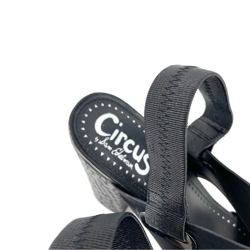 Sam Edelman Circus Black Slingback Nixon Heel - Picture 5 of 9